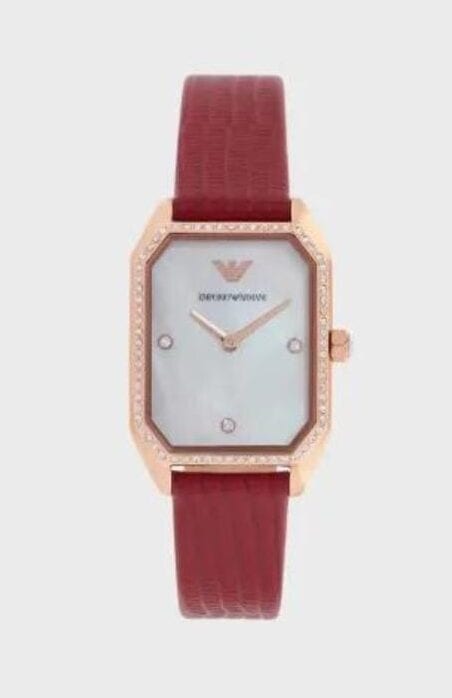 Emporio Armani AR11467 Cuir Rouge