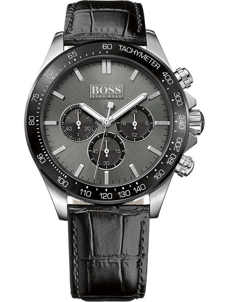 Hugo Boss 1513177 Anthracite Cuir Noir
